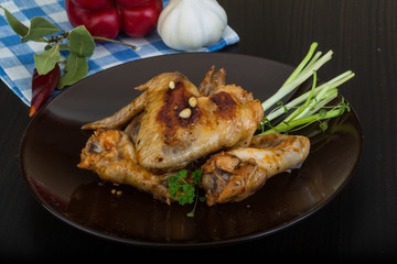 Roasted chicken wings