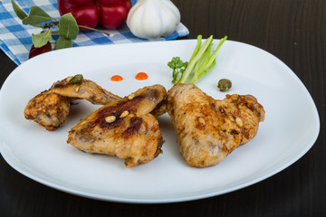 Roasted chicken wings