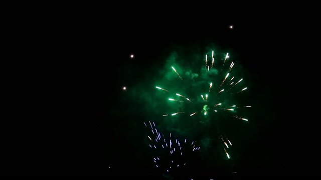 Feuerwerk, Neujahr, farbenfroh, video 