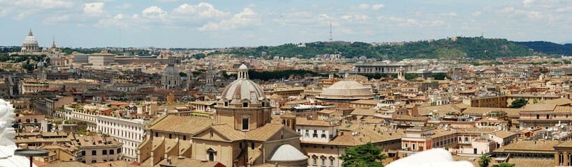 Obraz premium Rzym z lotu ptaka pomnik Vittorio Emanuele