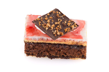 Piece of chocolate cake
