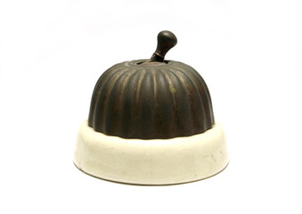 Old Light Switch Isolated On White