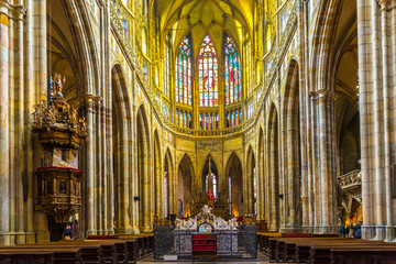 Naklejka premium Altar St. Vitus Cathedral, Prague