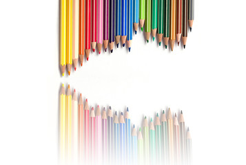 Fototapeta premium Crayons reflections