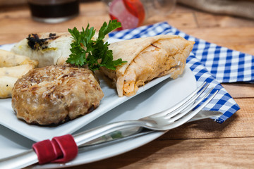 Typical food and fresh Moroccan