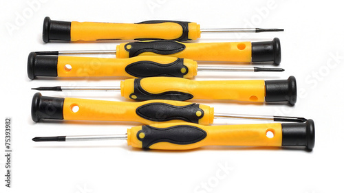 Download Set Of Screwdrivers With Yellow And Black Handle Stock Photo And Royalty Free Images On Fotolia Com Pic 75393982 Yellowimages Mockups