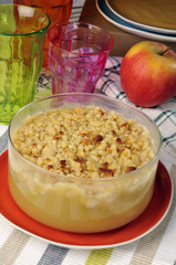 crumble au pommes