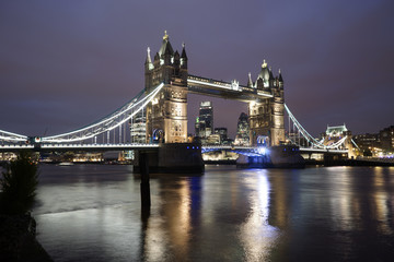 Tower Bridge at dusk