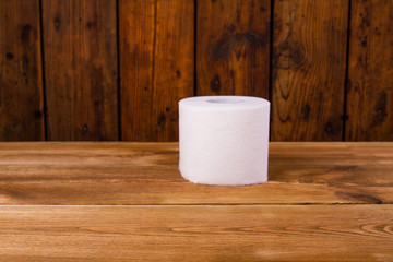 white toilet paper