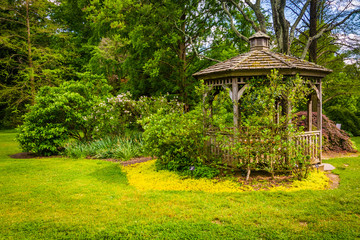 Gazebo at Cylburn Arboretum, in Baltimore, Maryland.