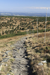 Tourist Pathway on the Ridge of the Jeseniky Mountains