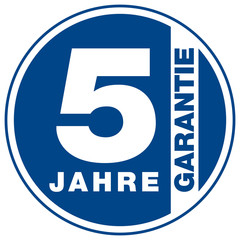 Garantie - 5 Jahre
