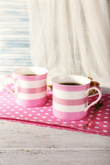Two mugs of coffee