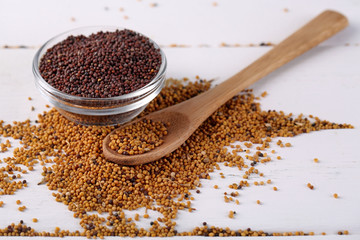 Composition of different kinds of mustard