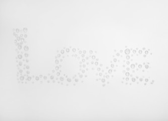 Picture from water drops close-up