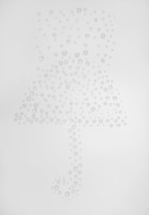 Picture from water drops close-up