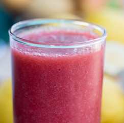 Strawberry Smoothie Shows Milk Shake And Beverage
