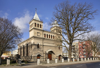 Fototapeta na wymiar The Church of St. Anthony in Braniewo. Poland