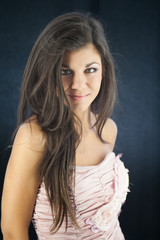 Naklejka premium Woman posing for camera - Glamour Portrait