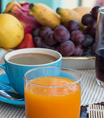 Coffee Orange Breakfast Means Sweet Cafeteria And Cafe