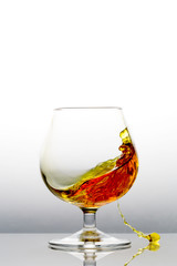 Splashing cognac