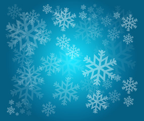 Fototapeta na wymiar snowflake winter holiday illustration