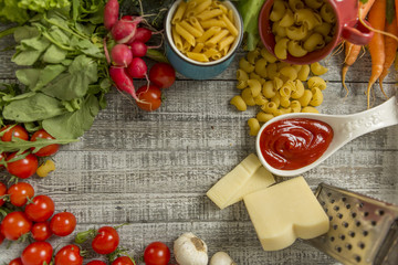 Fresh food on the table