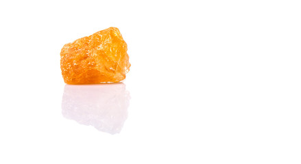 Sugarcane rock over white background