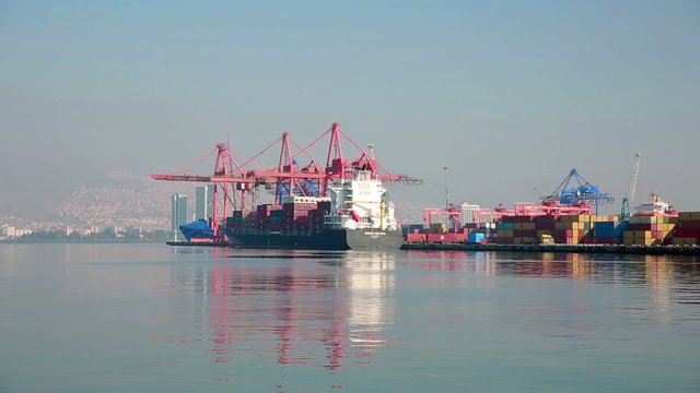 Transportation ship at Harbor