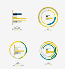 Line graph, chart icon