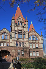 gothic style college building, University of Toronto