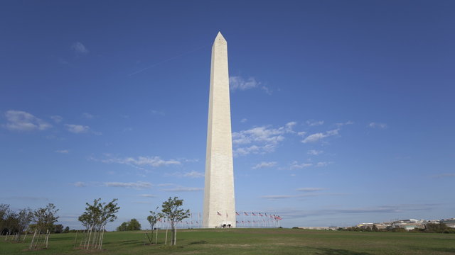 4K Time lapse Washington Memorial in Washington, DC, USA