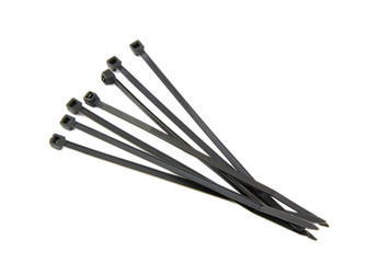 Bunch of black cable ties