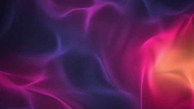 3D Looping Background - Wavy purple digital fabric