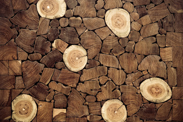 pieces of teak wood stump background