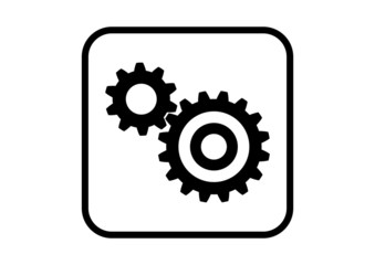 Industrial icon on white background