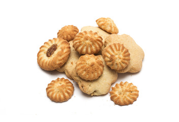 Tea time - different tea biscuits. Photo.