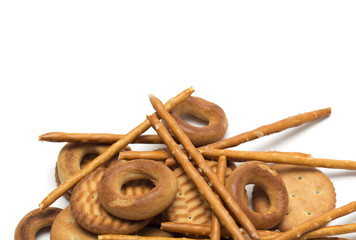 Tea time - different tea biscuits. Photo.