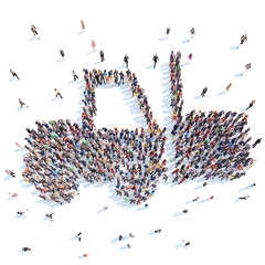 People in the form of a truck.