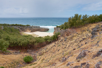 Fototapeta na wymiar plage de Trou d'Argent, île Rodrigues, Maurice