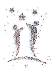 People in the form of man.