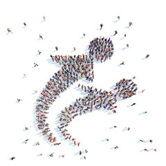 People in the form of man.