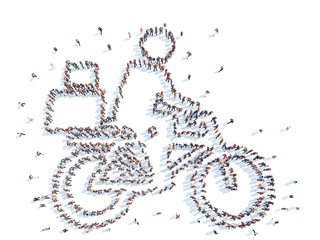 People in the form of carrier porter.