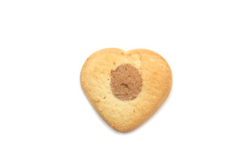 Heart shaped cookies. Dessert. Photo.