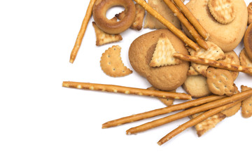Tea time - different tea biscuits. Dessert. Photo.