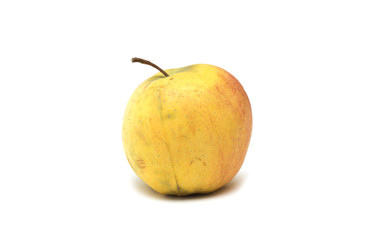 Yellow apple. Dessert. Photo.