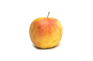 Yellow apple. Dessert. Photo.