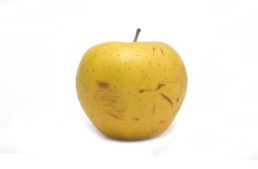 Yellow apple. Dessert. Photo.