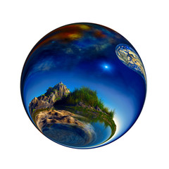 Fantastic colorful ball