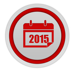 calendar circular icon on white background